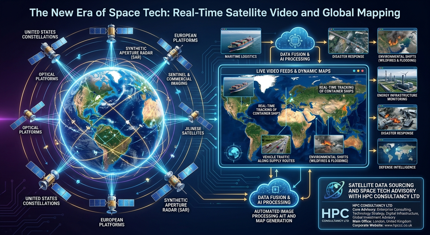 Real-Time Satellite Video and Global Mapping Sweden